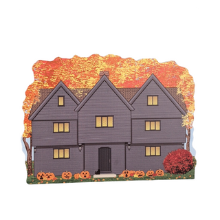 3/4" thick wooden replica of the Salem Witch house for your home decor
