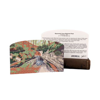3/4" thick wooden souvenir replica of Mammoth Cave entrance