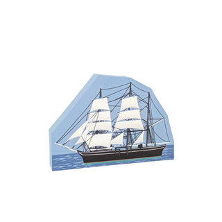 3/4" thick wooden  model of a ship