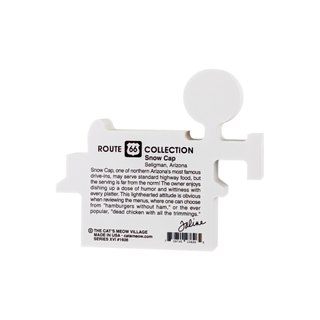 3/4" snow cap diner model with 'Route 66 Collection' branding on a white background