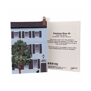 3/4" thick wooden model of a house and a back model with black text on a white background