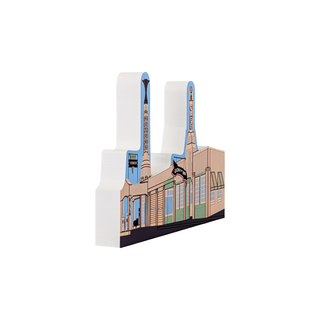 3/4" thick model of the U-Drop Inn, taken from an angle to show the thickness.