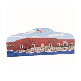 3/4" thick wooden model of Fort Sumter