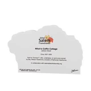 3/4" thick wooden cutout with text and a logo on a white background