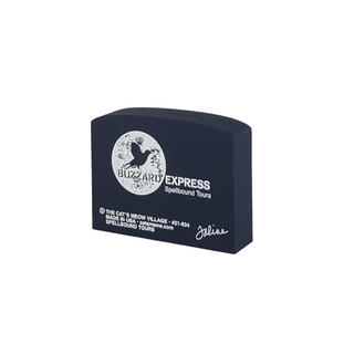 3/4" thick wooden cutout with 'Blizzard Express' branding on a white background