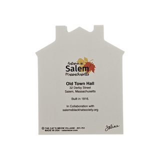 product back with black text about the 'old town hall'