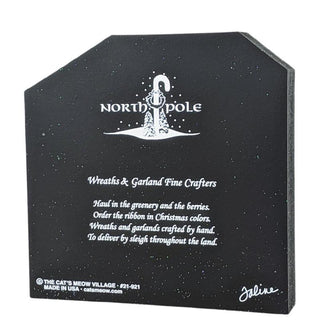 back of product with 'North Pole' branding and text on a white background