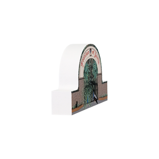 3/4" thick wooden illustration of the fountain of youth entrance