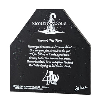 back of product with white text and 'North Pole' logo on a white background