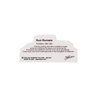 back of product with black text on a white background titled rum runners 