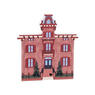 3/4" thick wooden model of the Odell House Historical Society in Tarrytown, NY.