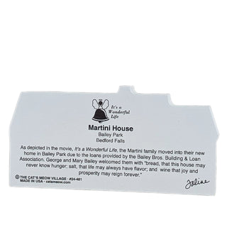 back of product with text and logo on a white background