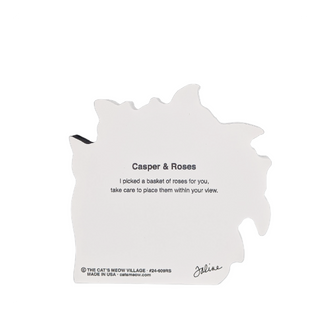 3/4" thick wooden cutout with text and branding on a white background