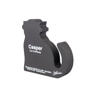 Black cat-shaped p3/4" thick wooden cutout with 'Casper' branding on a white background