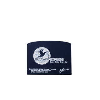 3/4" thick wooden cutout with 'Buzzard Express' branding on a white background