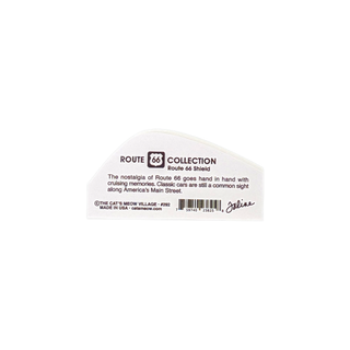 3/4" thick decor with information about Route 66 on white background. 