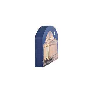 3/4" thick wooden illustration of a Jefferson Memorial