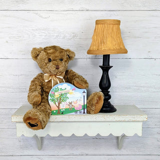 Baby Announcement W/Teddy, Girl, Personalize Me!