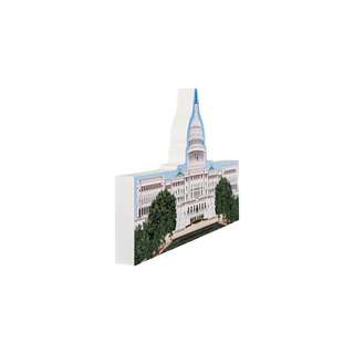 3/4" thick wooden illustration of the U.S. Capitol building on a white background