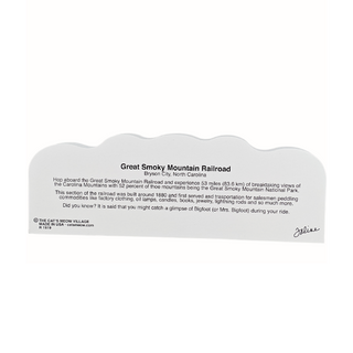 3/4" thick wooden model with text on a white background