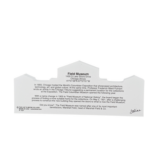 3/4" thick wooden model with text on a white background