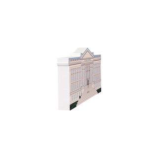 3/4" thick wooden illustration of a US building
