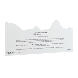 3/4" thick wooden model with text on a white background