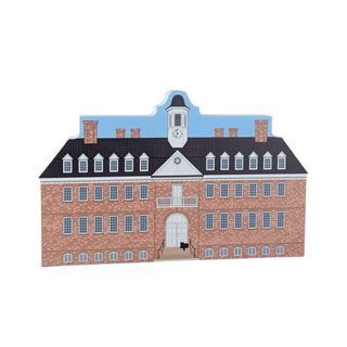 3/4" thick wooden replica of the Wren Building in Williamsburg, VA