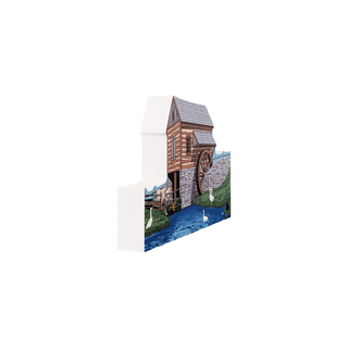 3/4" thick wooden Model of a watermill 