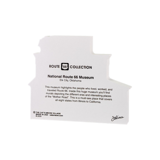 3/4" thick wood model with Route 66 Collection text on a white background