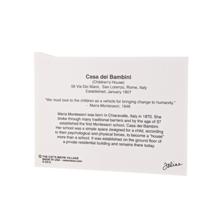 product description  about Casa dei Bambini with text on a white background