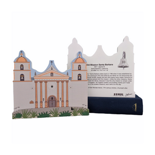 3/4" thick wooden model of a church and a back model with text