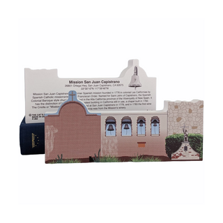 3/4" thick wooden model of a church and a back model with text