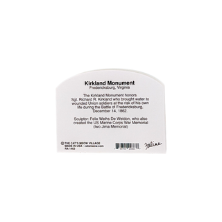 3/4" thick wooden illustration of a monument on a white background