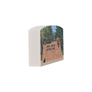 3/4" thick wooden illustration of Grand Canyon National Park sign
