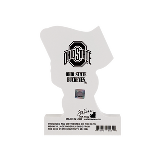 back of Ohio State Buckeyes product with description of the product in black text on a white background 
