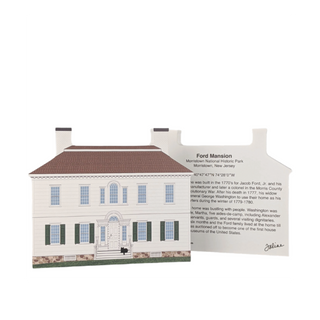 3/4" thick wooden Model of a house with text on a white background