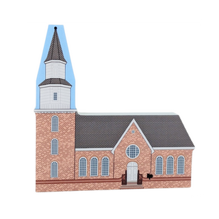 3/4" thick wooden replica of  Bruton Church in Williamsburg, VA