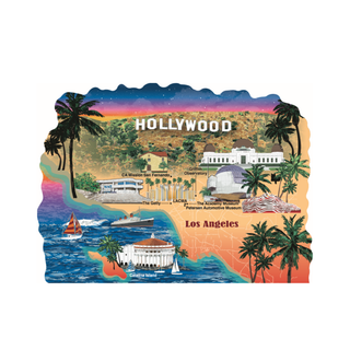 Los Angeles Museums Collage Map