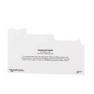3/4" thick wooden model with black text on a white background