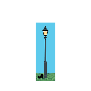 3/4" thick wooden replica of a lamppost